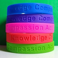 Debossed Silicone Wristband / Bracelet